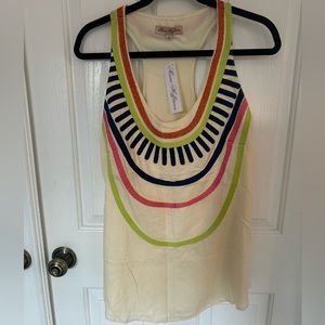 NWT Mara Hoffman Embroidered Tank Large